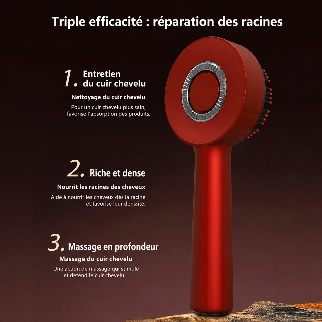 Brosse Massante Soins Cheveux